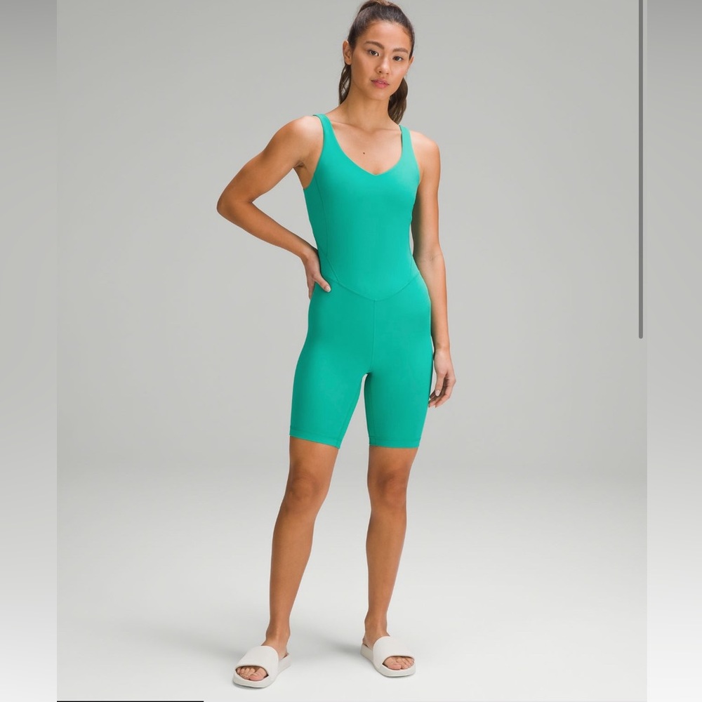 Lululemon Align Bodysuit 8” size 6 malvides green